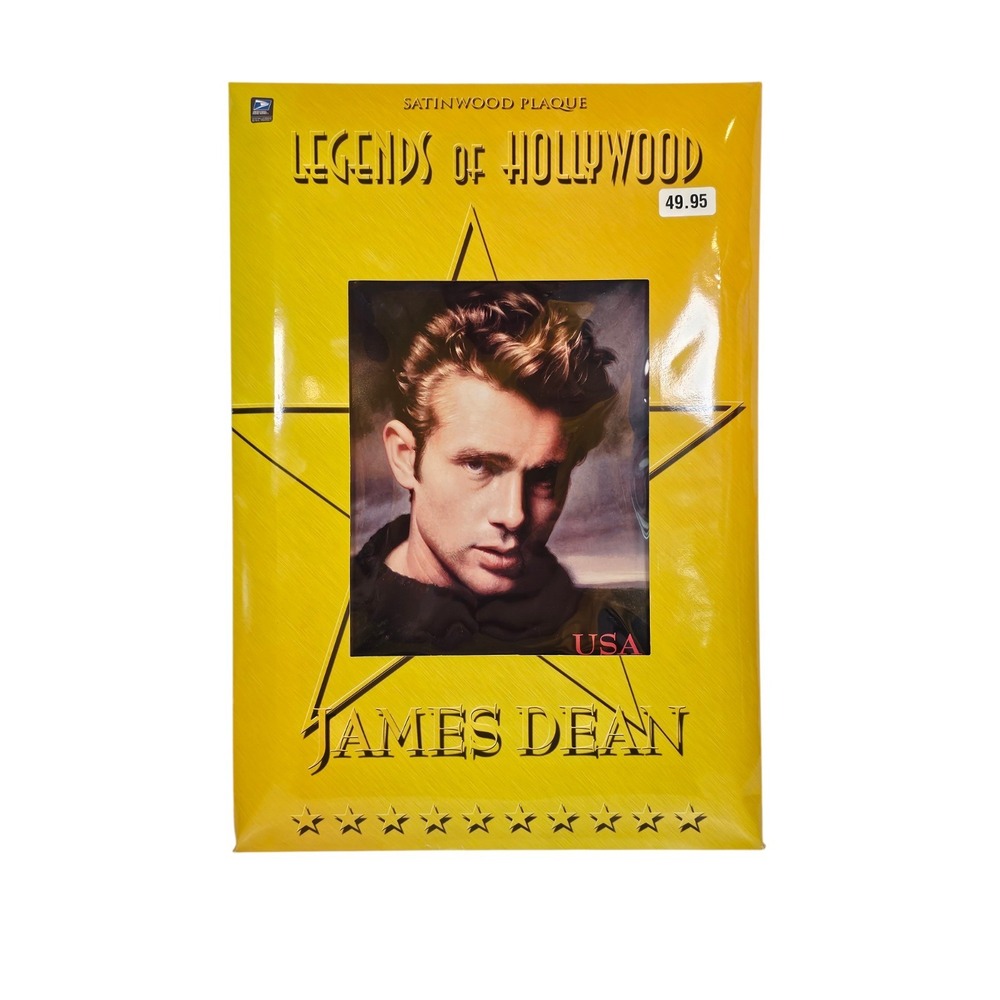 JAMES DEAN USPS Legends Hollywood Stamp Plaque Large 17.5" x 11.5" New Old Stock